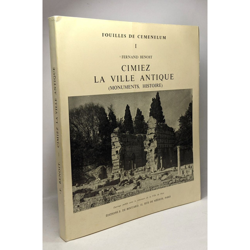 Cimiez - la ville antique (monuments histoire) --- fouilles de...