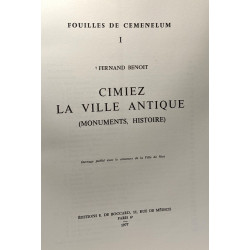 Cimiez - la ville antique (monuments histoire) --- fouilles de...