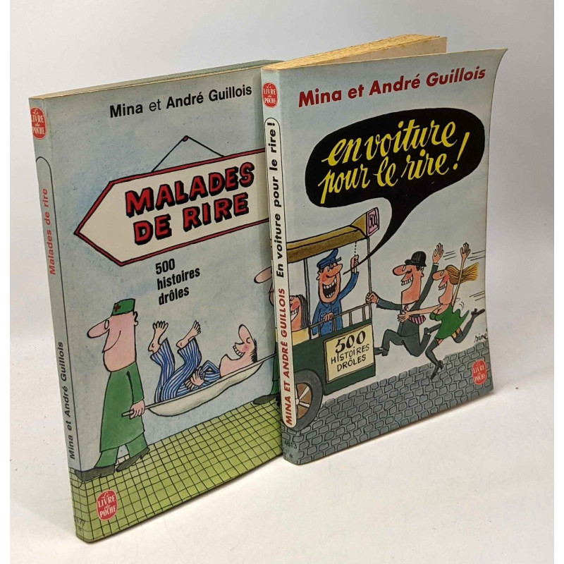 Malades de rire + En voiture pour le rire! -- 2 livres