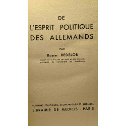 De l'esprit politique des allemands
