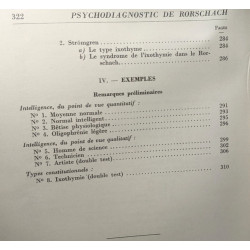 Traité du psychodiagnostic de Rorschach à l'usage des psychologues...