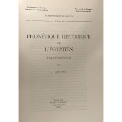 Phonétique historique de l'Egyptien - Les Consonnes / Bibliothèque...