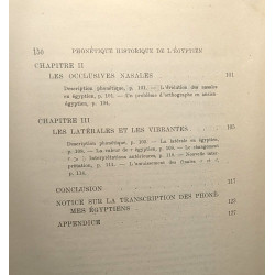 Phonétique historique de l'Egyptien - Les Consonnes / Bibliothèque...