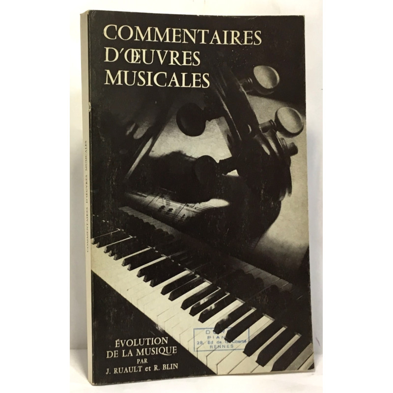 Commentaires d'oeuvres musicales - évolution de la musique du...