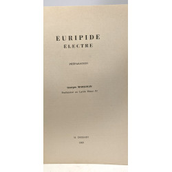 Electre - préparation et commentaire par Georges Margolin / Coll....