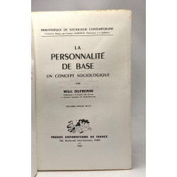 La personnalité de base - un concept sociologique --- bibliothèque...