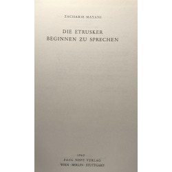 Etrusker beginnen zu sprechen
