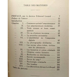 La police scientifique - avec une préface du Docteur Edmond Locard