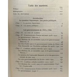 Le régime parlementaire belge de 1918 à 1940