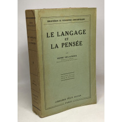 Le langage et la pensée - bibliothèque de philosophie...