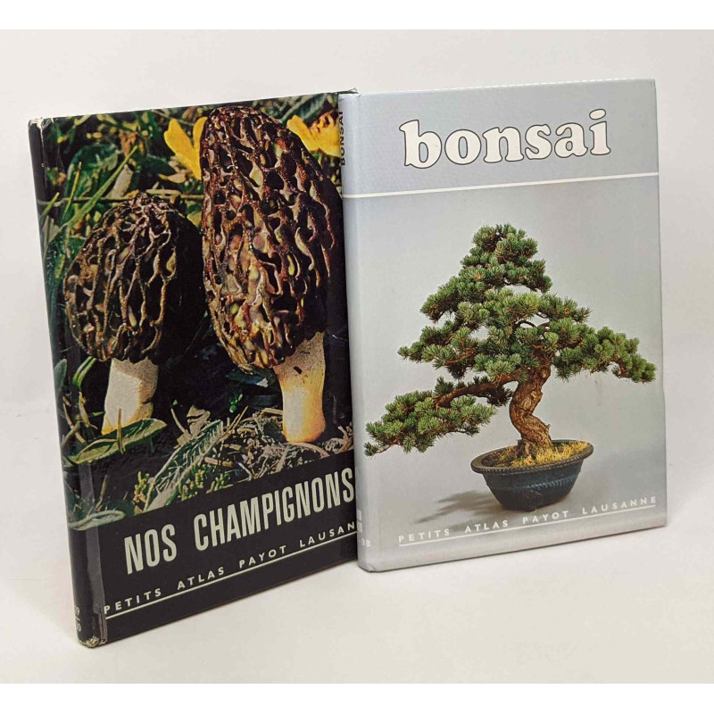 Bonsaï + Nos Champignons --- 2 livres collection Petits atlas Payot