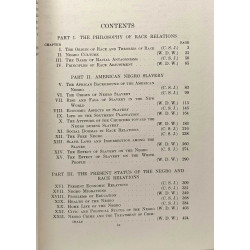 Race relations - adjustment of whites and negroes in the United States