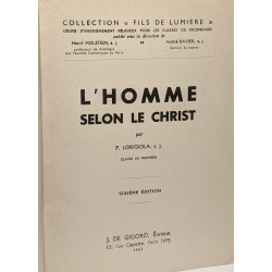 L'homme selon le Christ - classe de première - collection fils de...
