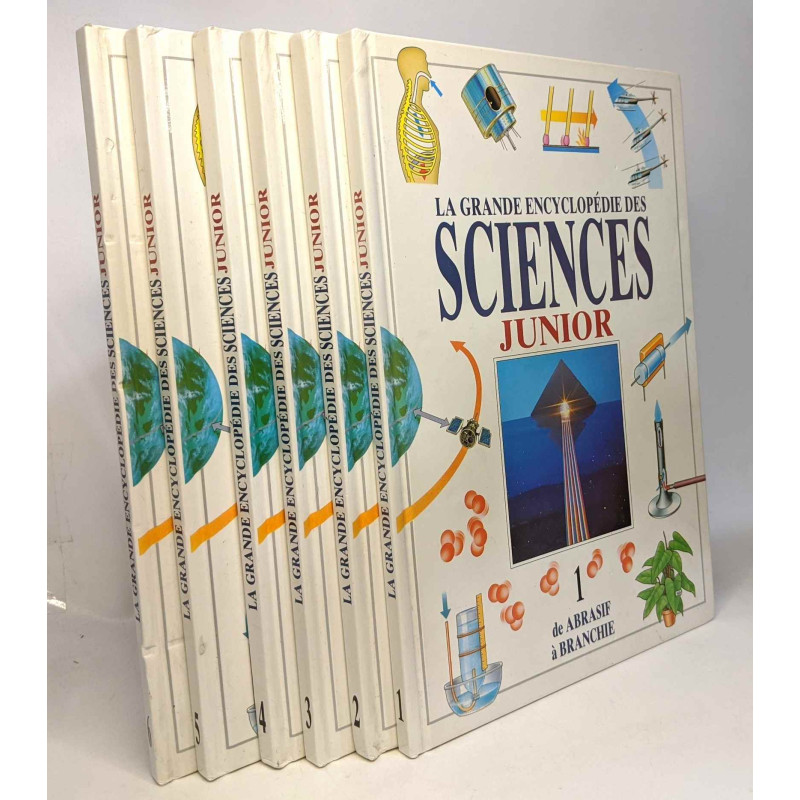 La grande encyclopédie des sciences --- tomes un à six de Abrasif...