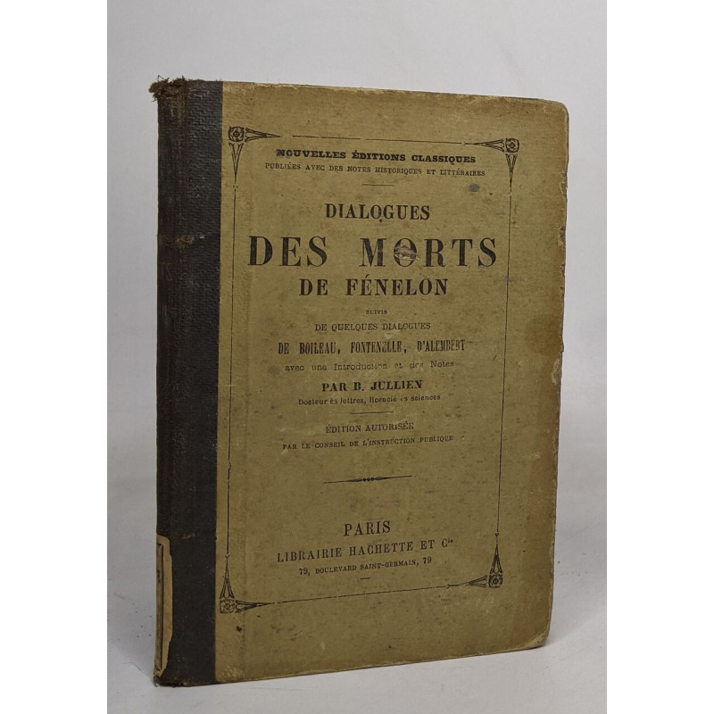 Dialogues des morts de fénelon suivis de quelques dialogues de...