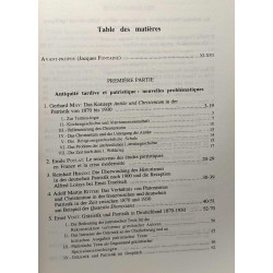Patristique et Antiquité tardive en Allemagne et en France de 1870...
