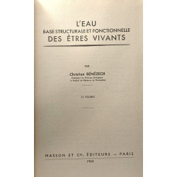 L'eau base structurale et fonctionnelle des êtres vivants -...