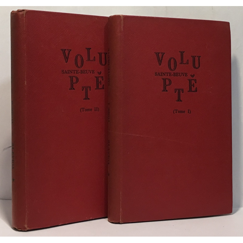 Volupté - tome premier et second