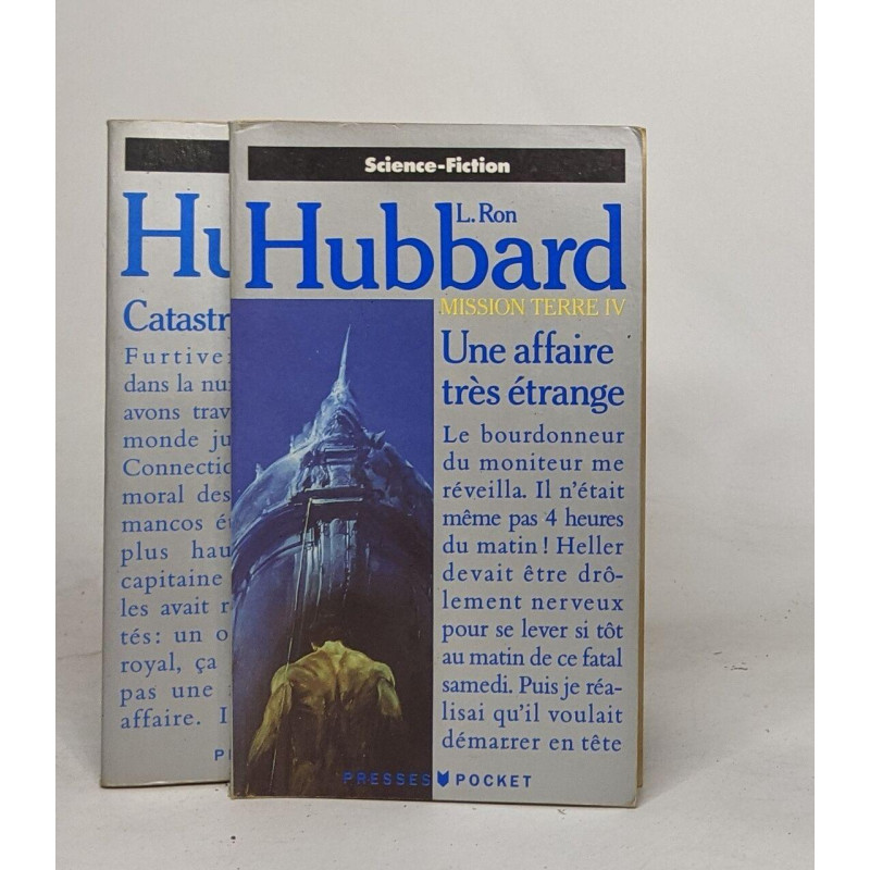 Lot de 2 romans de Hubbard: Mission terre t4 : Une affaire étrange...