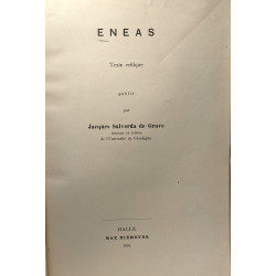 Eneas - texte critique --- TOME IV --- Bilbliotheca normannica...