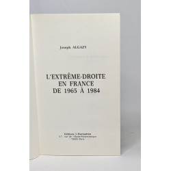 L'extrême-droite en France de 1965 à 1984
