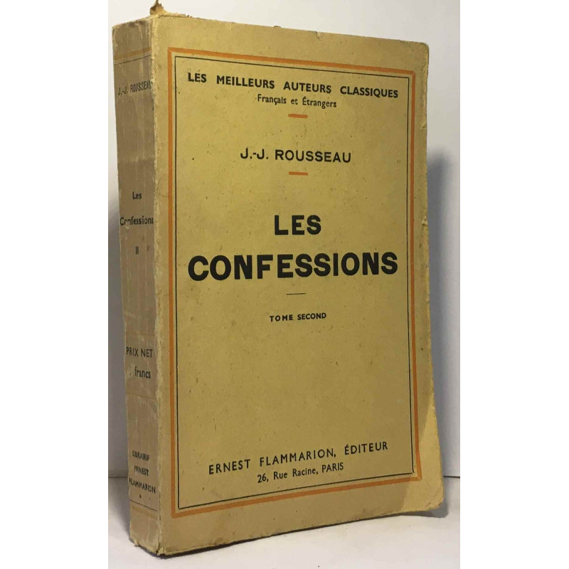 Les confessions - Tome second