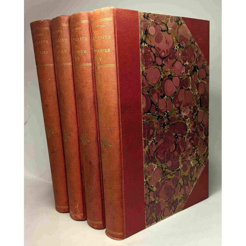 Portraits du XIXe siècle - TOME I poètes et romanciers + TOME II...