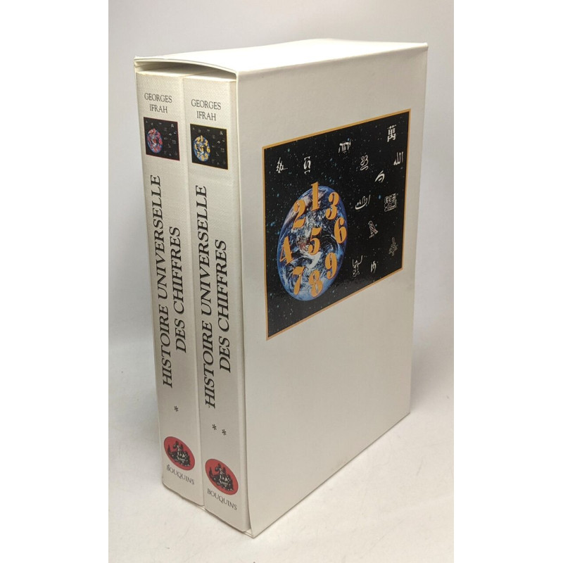 COFFRET HISTOIRE UNIVERSELLE DES CHIFFRES 2 VOLUMES