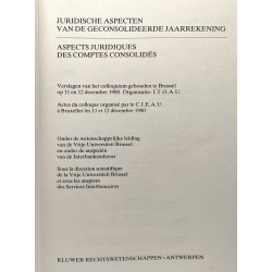 Aspects juridiques des comptes consolidés / Juridisch aspecten van...