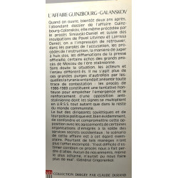 L'affaire Guinzbourg Galanskov - les nouveaux procès de Moscou