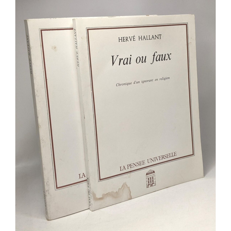 Vrai ou faux : Chronique d'un ignorant en religion + Pourquoi? ---...