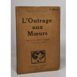 L'outrage aux moeurs