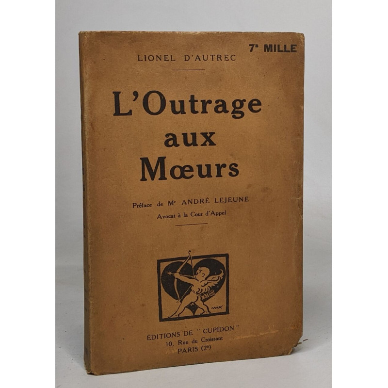 L'outrage aux moeurs
