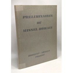 Préliminaires du Missel Romain