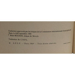 Préliminaires du Missel Romain