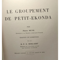 Le groupement de petit-ekonda - classe des sciences morales et...