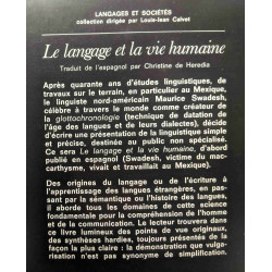 Le Langage et la vie humaine