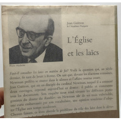 L'église et les laïcs de Newman à Paul VI