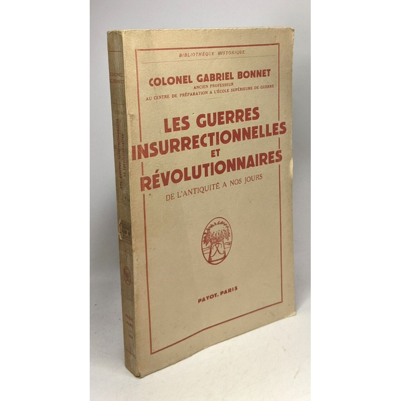 Les guerres insurrectionnelles et révolutionnaires de l'antiquité...