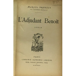 L'adjudant Benoît