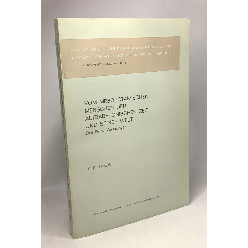 Vom mesopotamische menschen der altbabylonischen zeit und seiner...