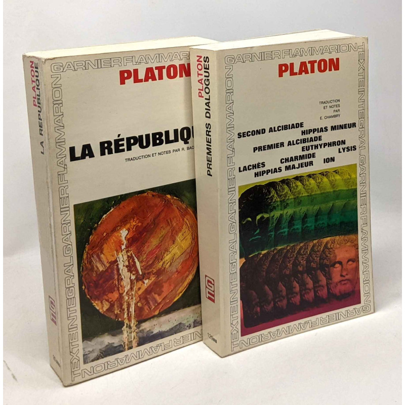 La république + Second alcibiade hippias mineur premier alcibiade...