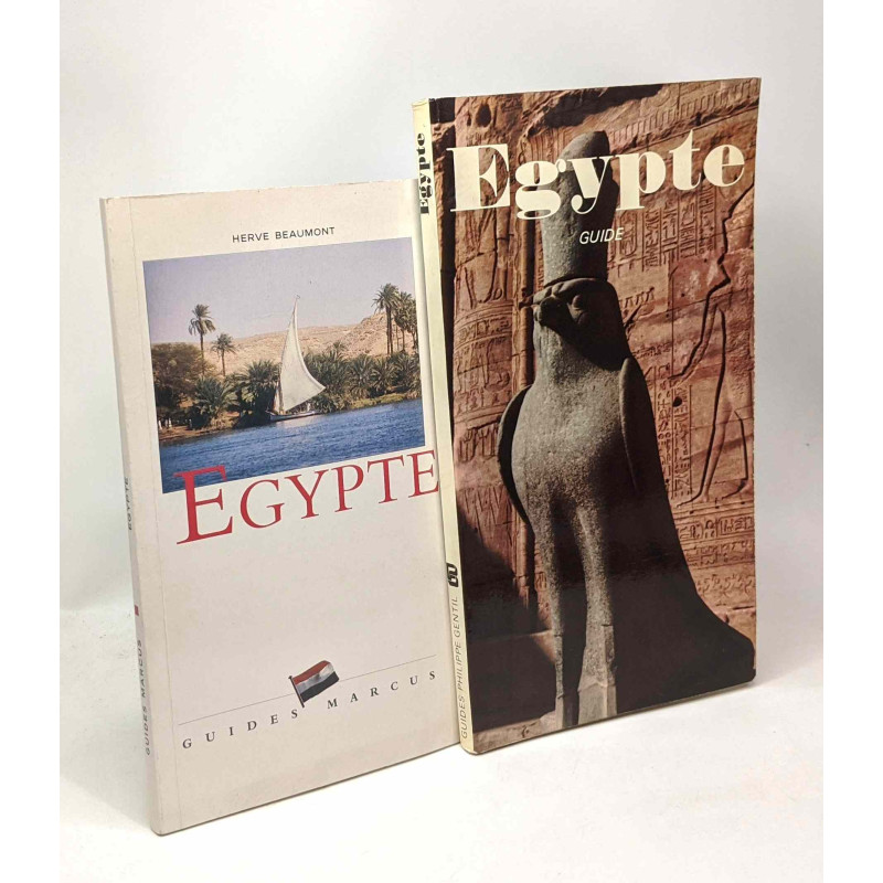 Egyptes - Guides Philippe Gentil + Egypte - Guides Marcus -- 2 livres