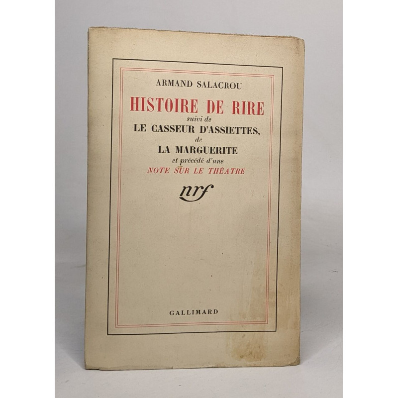 Histoire de rire suivi de le casseur d'assiettes de marguerite et...