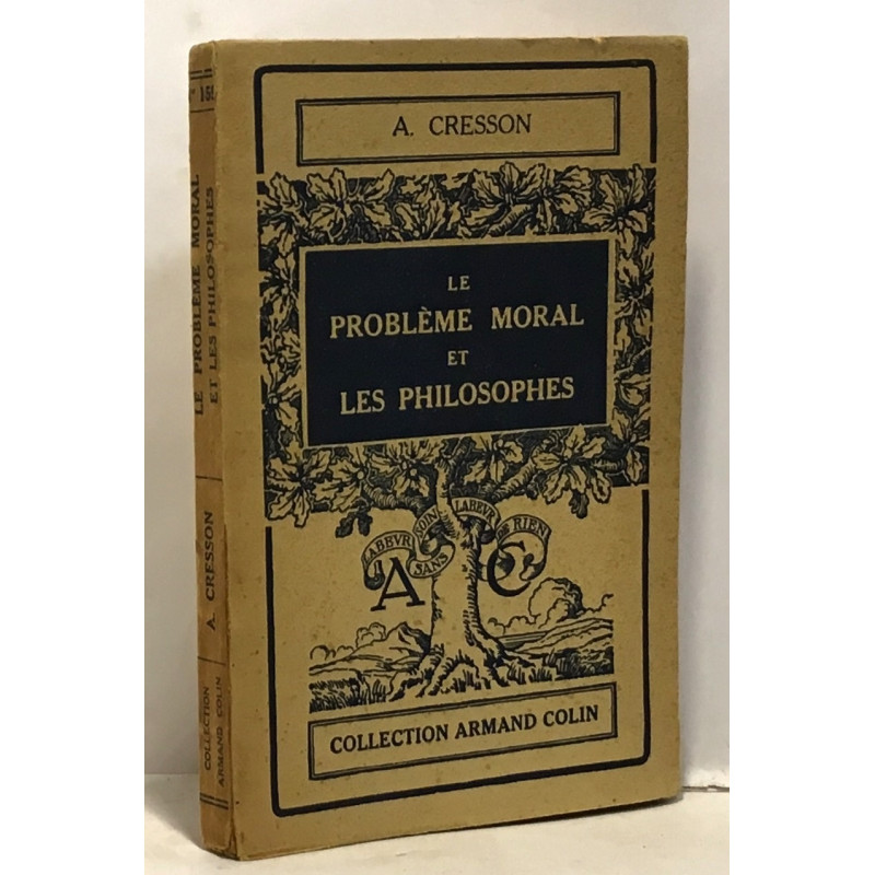 Le problème moral et les philosophes