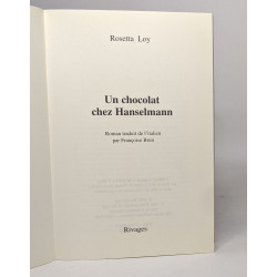 Un Chocolat Chez Hanselmann