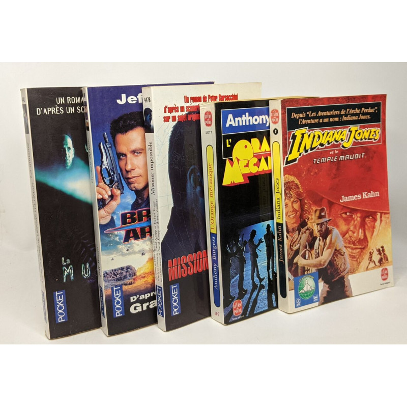 L'orange mécanique + Indiana Jones + La mutante + Broken Arrow +...