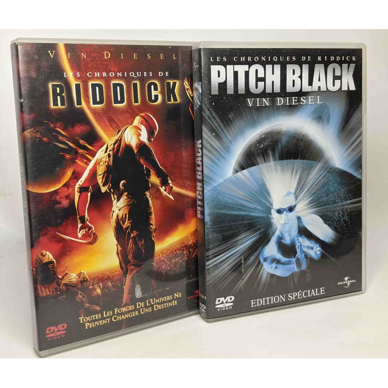 Les Chroniques de Riddick + Pitch Black --- 2 DVDS