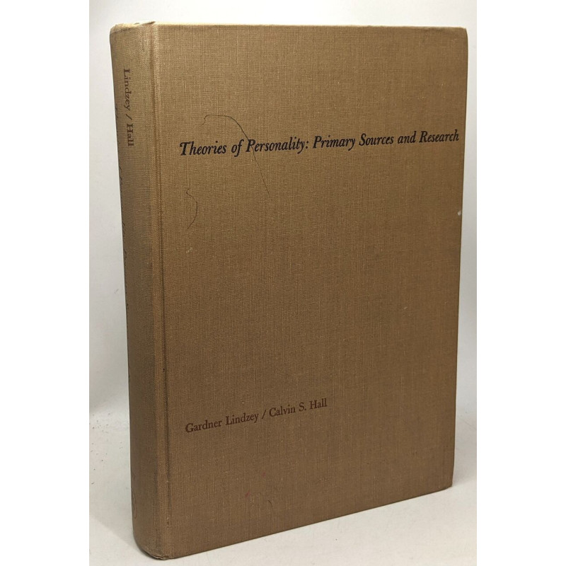 Theories of personality: primary sources and research