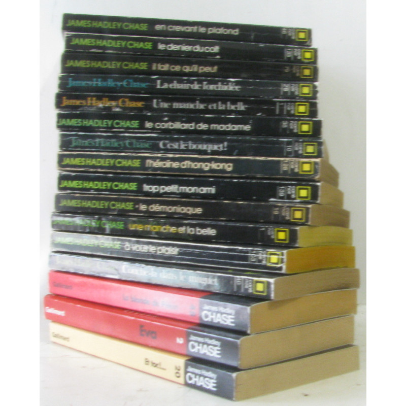 17 romans policiers (voir descriptif pour les titres)